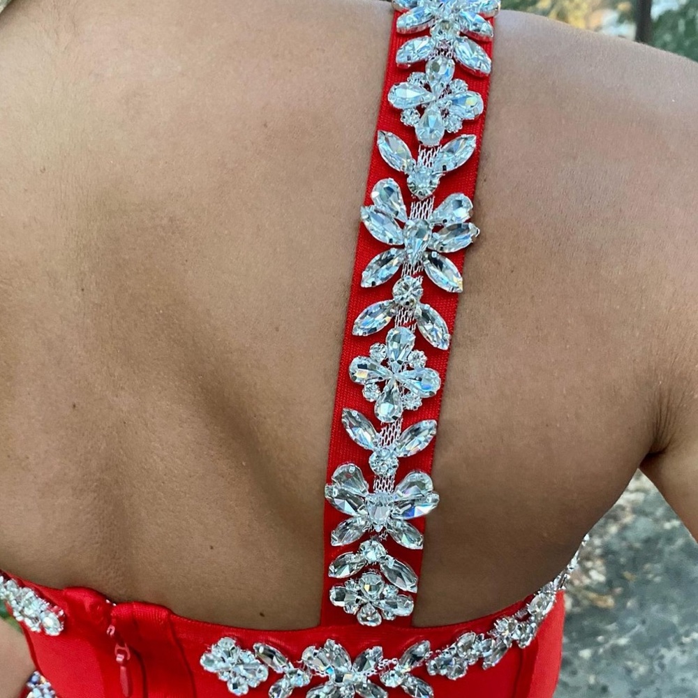 COPY - Rhinestones Red bandage dress for Sale!